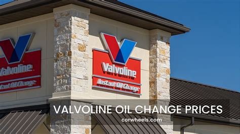 valvoline oil change price